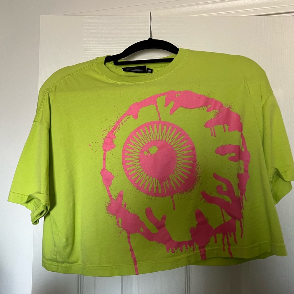 Green Mishka Crop Top